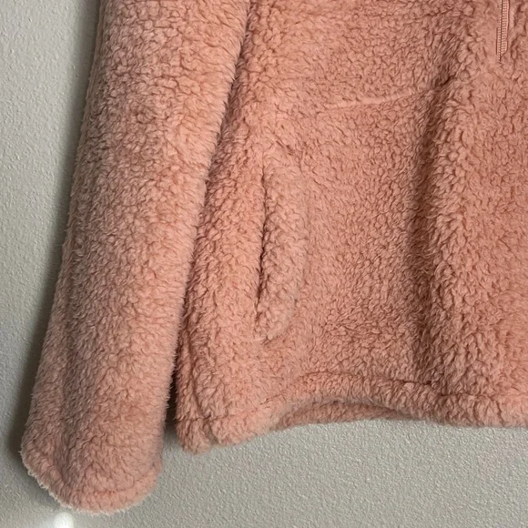 Soma Soft Pink Sherpa Half Zip Pullover Jacket - Picture 4 of 8